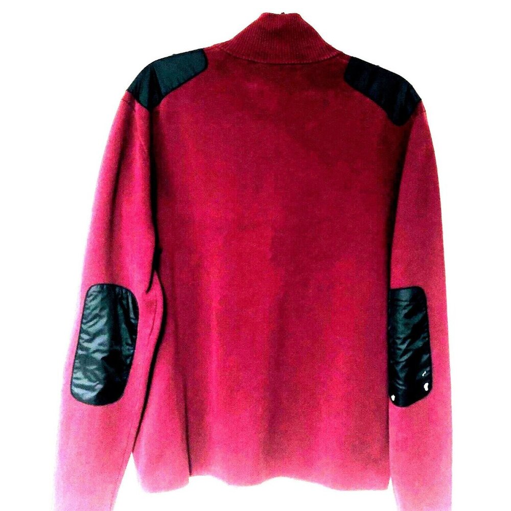 Victorinox Swiss Army 1/4 Zip Pullover Sweater Men's L Shoulder Elbow‎ Patches